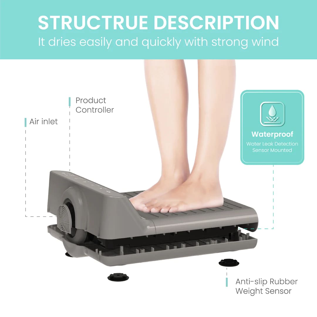 Cấu trúc máy sấy cơ thể Hàn Quốc Vovo BD-7700G