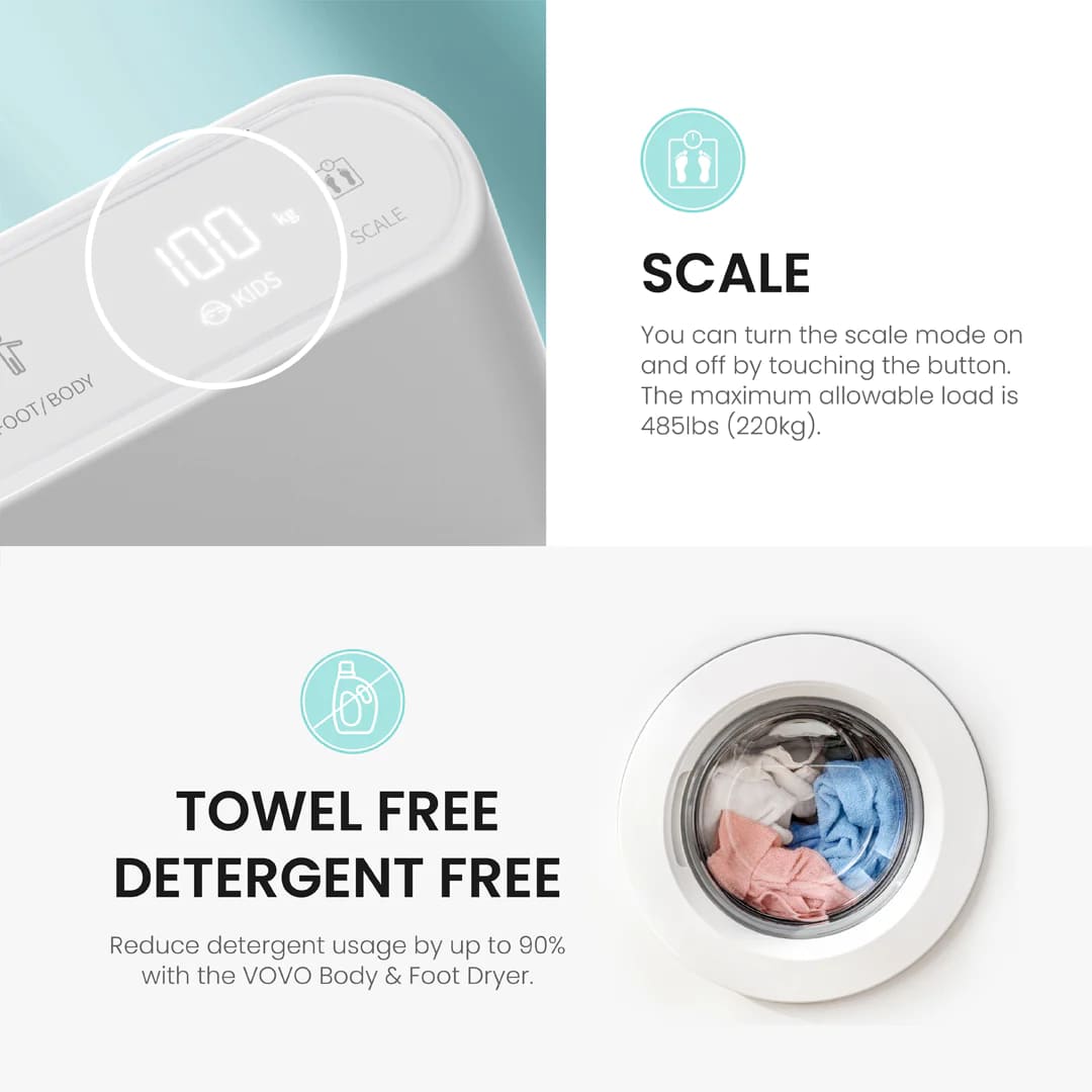 Máy sấy cơ thể Vovo BD-7700W Hàn Quốc