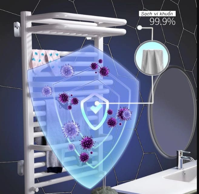 Giàn Sấy Khăn Tiệt Trùng Đa Năng CleanMax 701W 