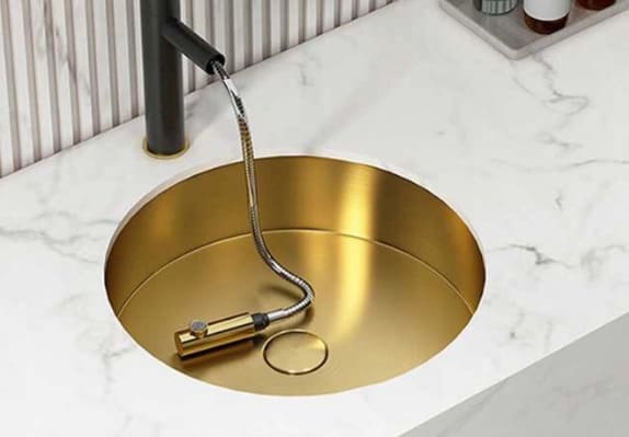 Chậu lavabo đồng cổ âm bàn đá CleanMax CA666