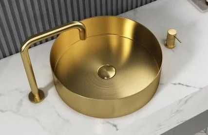 Chậu lavabo màu đồng vàng CleanMax SUS304LV