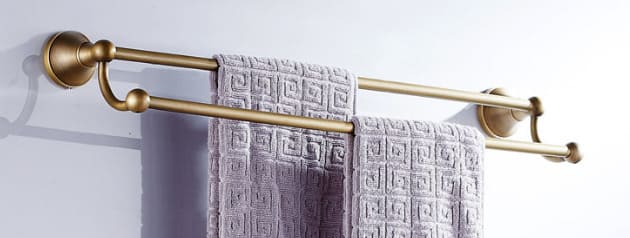 Thanh vắt khăn đôi mạ vàng CleanMax 89002 