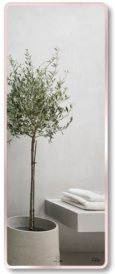 Gương soi toàn thân Mifaco M60163 viền nhôm nâu