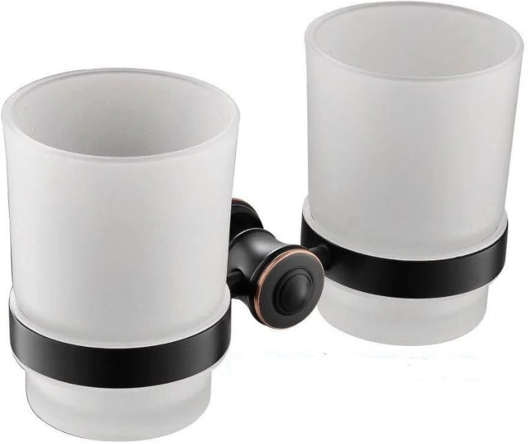 Giá để cốc đôi màu đen CleanMax 23011B