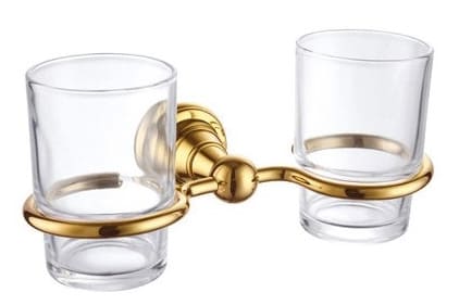 Giá để cốc đôi mạ vàng CleanMax 38011