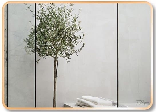 Gương soi Mifaco MC8069 viền nhôm hồng