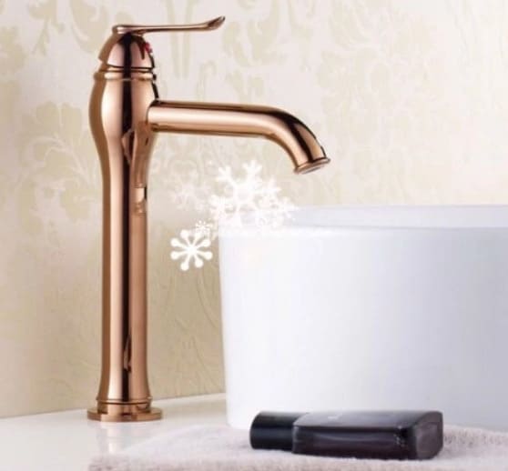 Vòi chậu rửa mặt màu đồng đỏ CleanMax 1801H