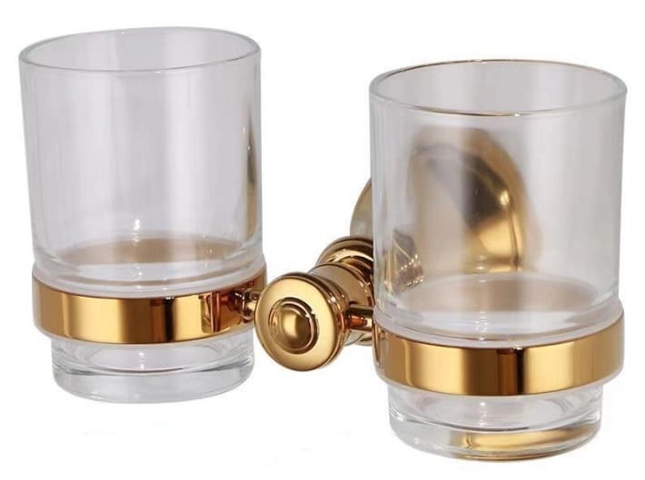 Giá để cốc đôi mạ vàng CleanMax 23011V