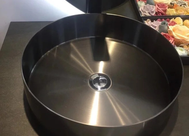 Chậu lavabo Inox mạ vàng CleanMax IN2009