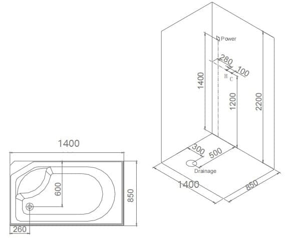 Bản vẽ Phòng Xông Hơi Uớt Govern JS-0148