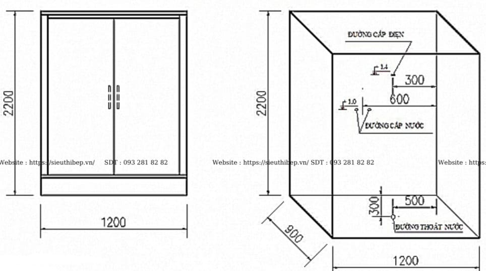 Bản vẽ Phòng Xông Hơi Uớt Govern K-023