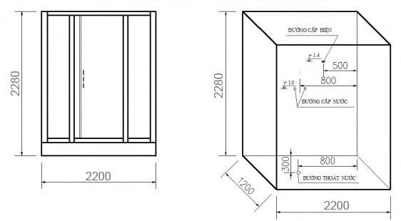 Bản vẽ kỹ thuật Phòng Xông Hơi Đa Chức Năng Govern JS-8871