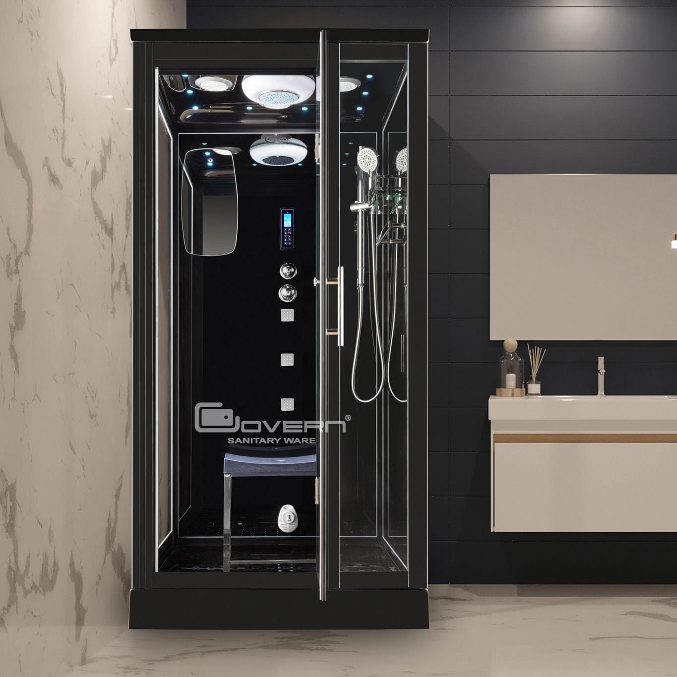 Phòng Xông Hơi Ướt, Khô Hồng Ngoại Đế Thấp Govern K - 072