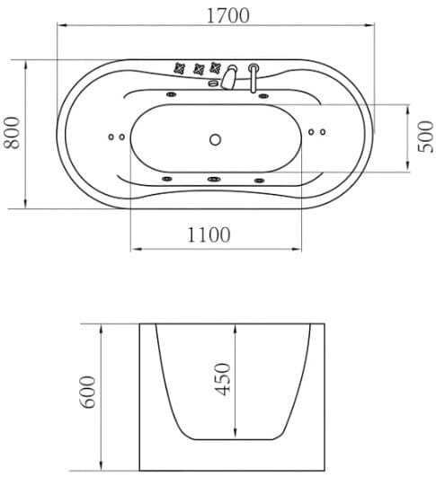 Bồn tắm massage sục khí Govern JS-6208