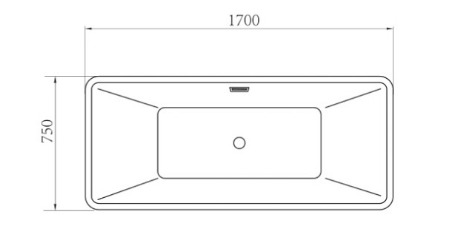 Bản vẽ Bồn tắm độc lập Govern JS-6106