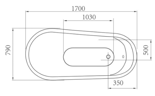 Bản vẽ Bồn tắm độc lập Govern JS-6109 