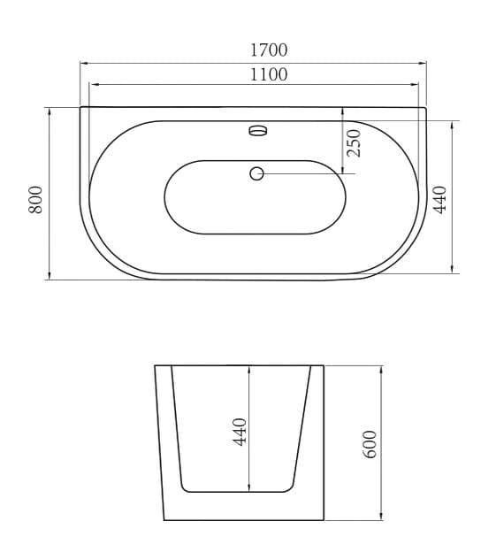 Bản vẽ Bồn tắm độc lập Govern JS-6119