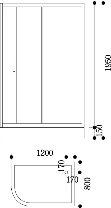 Cabin tắm kính đứng Govern JS-8105