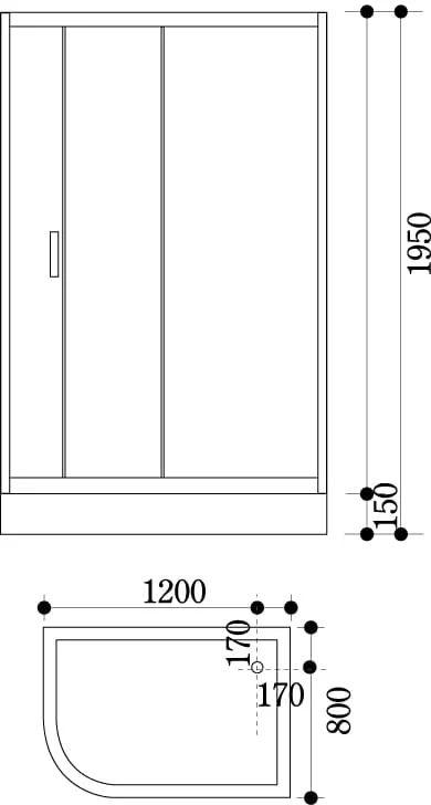 Cabin tắm kính đứng Govern JS-8105