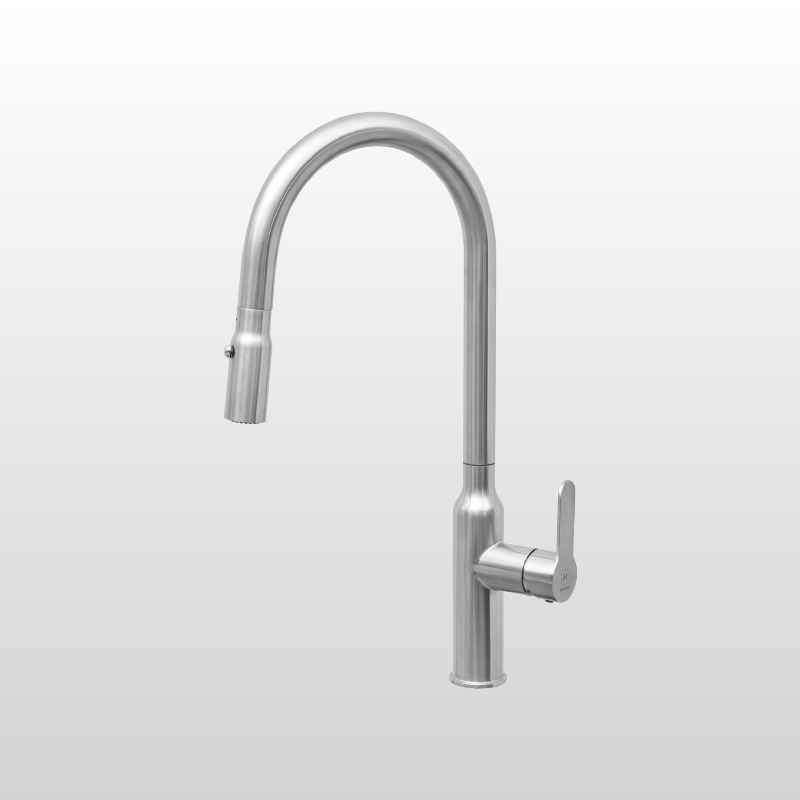 Vòi chậu rửa bát dây rút Malloca K046-SS