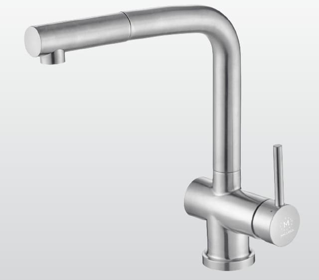 Vòi chậu rửa bát dây rút Malloca K103-SS