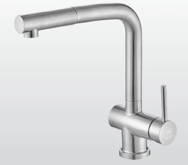 Vòi chậu rửa bát dây rút Malloca K103-SS