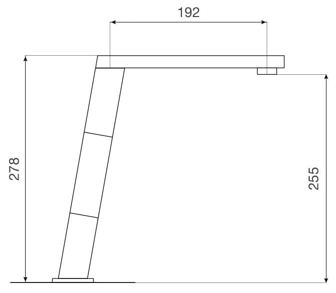 Bản vẽ kỹ thuật Vòi chậu rửa bát Malloca K131BR
