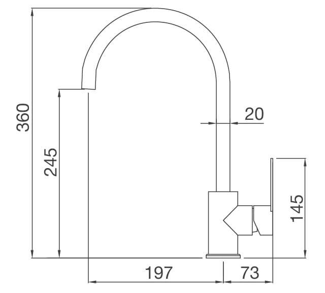 Vòi chậu rửa bát Malloca MF-062