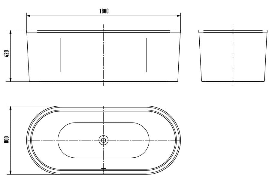 Bồn tắm chân yếm KALDEWEI CLASSIC DUO OVAL 111-7