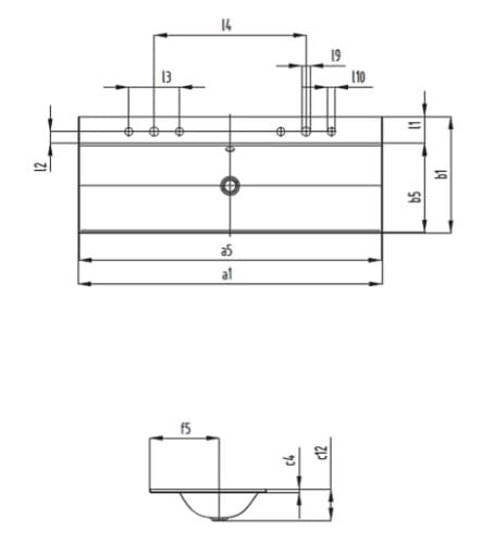 Bản vẽ Chậu rửa lavabo dương vành KALDEWEI SILIENIO 3039-3915
