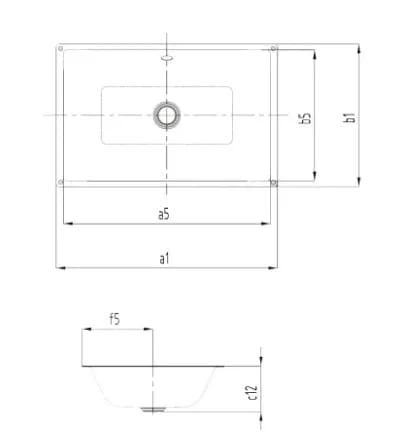 Bản vẽ kỹ thuật Chậu rửa lavabo âm bàn KALDEWEI PURO 3161-3915
