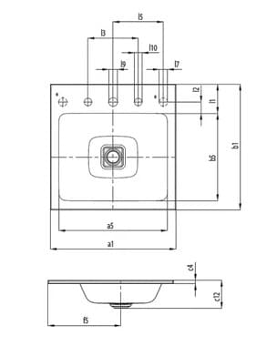 Chậu rửa lavabo dương vành KALDEWEI CONO 3081-3905