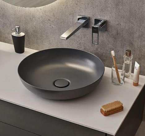 Chậu rửa lavabo đặt bàn Màu đen KALDEWEI MIENA 3180-3904