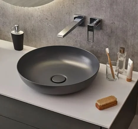 Chậu rửa lavabo đặt bàn Màu đen KALDEWEI MIENA 3180-3904