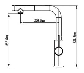 Vòi Bếp Dây Rút Nóng Lạnh Paulschmitt PA325KCBQ
