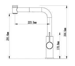 Vòi Bếp Dây Rút Nóng Lạnh Paulschmitt PA327KCBQ