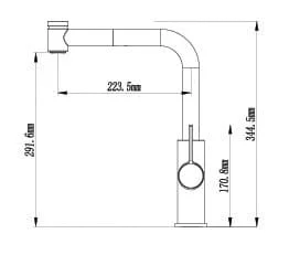 Vòi Bếp Dây Rút Nóng Lạnh Paulschmitt PA327KCBQ