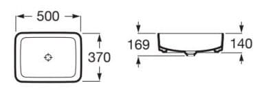 Chậu lavabo đặt trên bàn INSPIRA ROCA A327530640