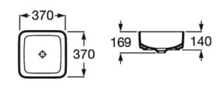 Chậu lavabo đặt trên bàn INSPIRA ROCA A327532640