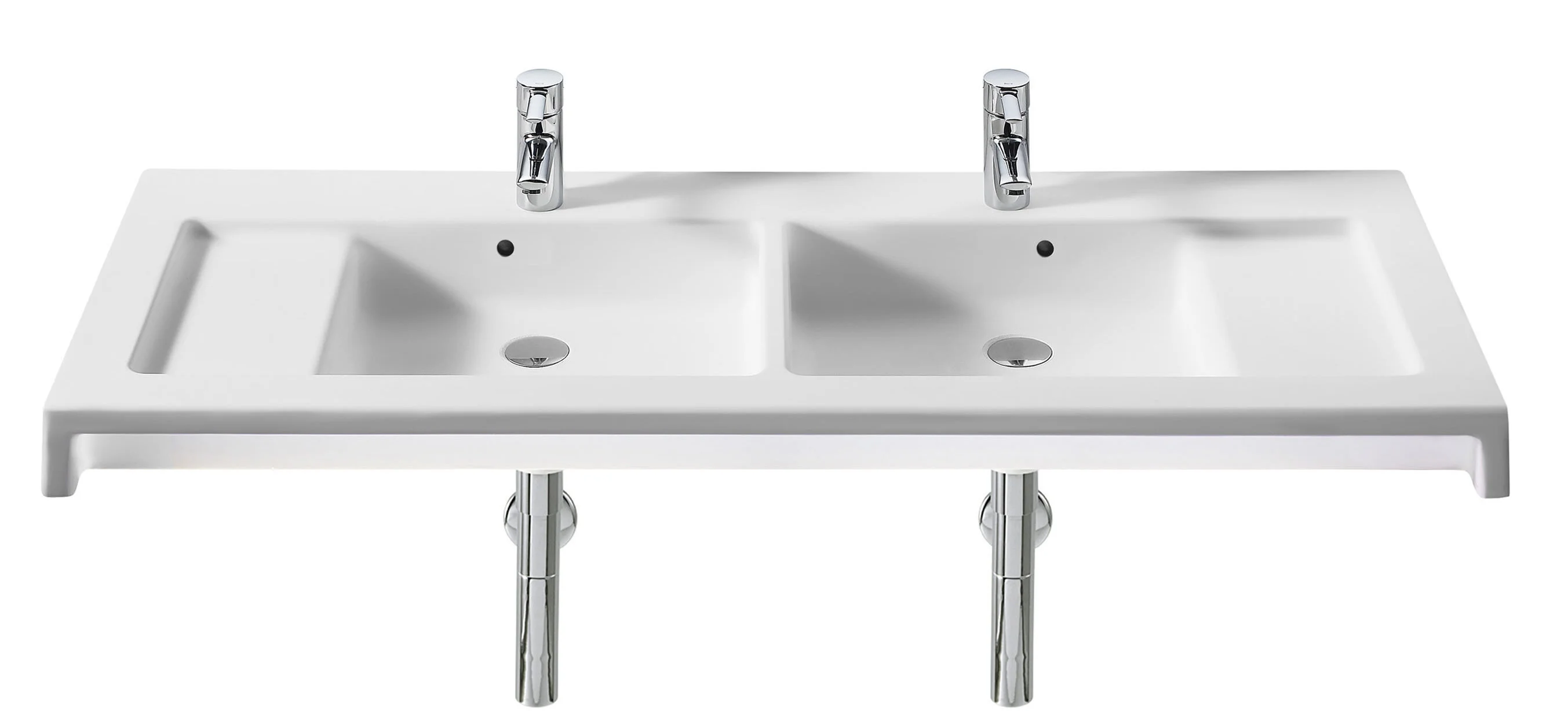 Chậu rửa treo tường đôi STRATUM ROCA A327630000