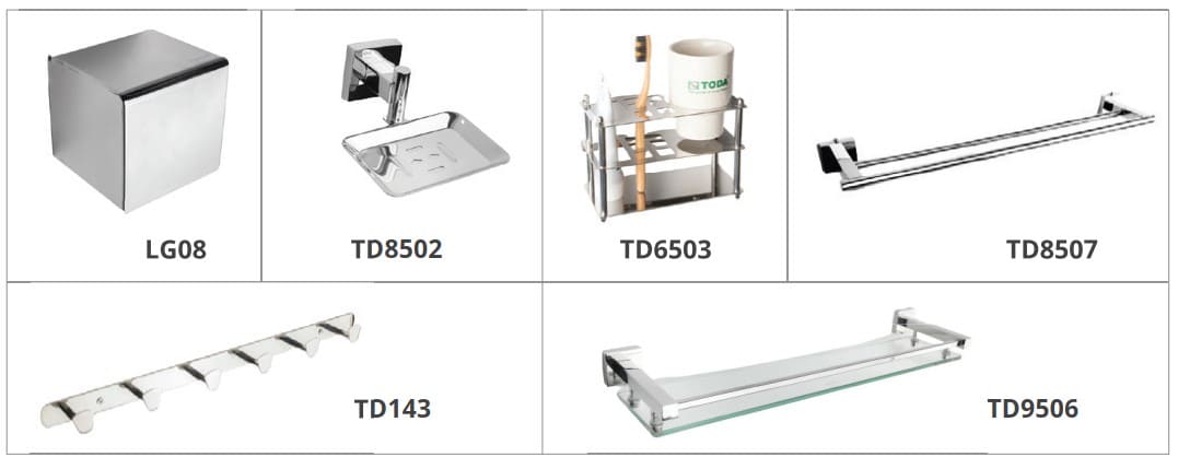 Bộ phụ kiện phòng tắm Toda TD9500