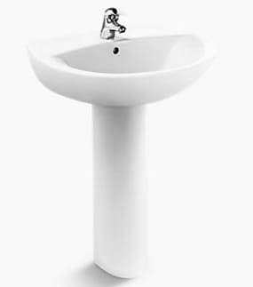 Chậu rửa chân đứng, 1 lỗ gắn vòi Kohler Patio K-2477T-1-0 