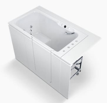 Bồn tắm thủy lực massage có cửa ra vào, cửa mở bên phải Kohler Belay K-156T-RCP-0 