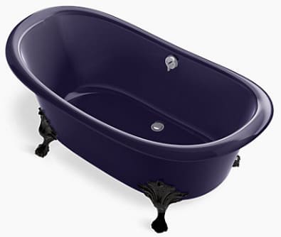 Bồn tắm đặt sàn gang tráng men 1.6m Kohler Artifacts K-21000T-DGB