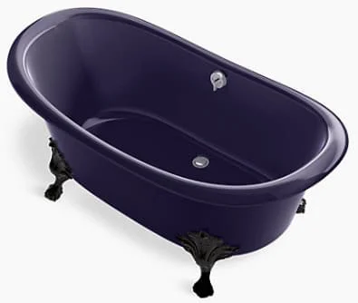 Bồn tắm đặt sàn gang tráng men 1.6m Kohler Artifacts K-21000T-DGB