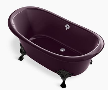 Bồn tắm đặt sàn gang tráng men 1.6m Kohler Artifacts K-21000T-PLM