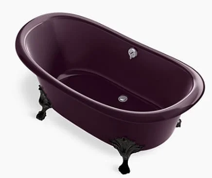 Bồn tắm đặt sàn gang tráng men 1.6m Kohler Artifacts K-21000T-PLM