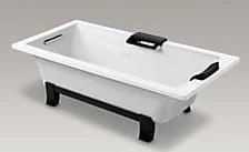 Bồn tắm đặt sàn gang tráng men kèm tay vịn 1.7m Kohler K-45595T-GR-0