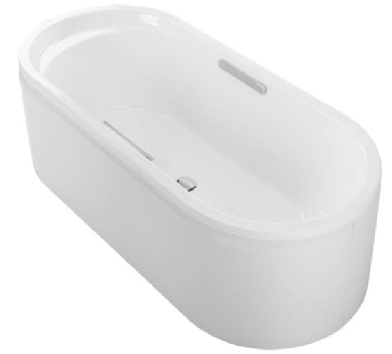 Bồn tắm đặt sàn gang tráng men có lỗ gắn thanh vịn 1.7m Kohler LOVEE K-9287T-GR 