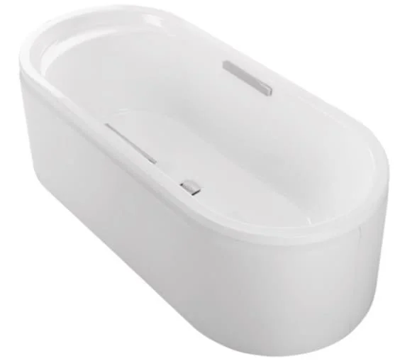 Bồn tắm đặt sàn gang tráng men có lỗ gắn thanh vịn 1.7m Kohler LOVEE K-9287T-GR 